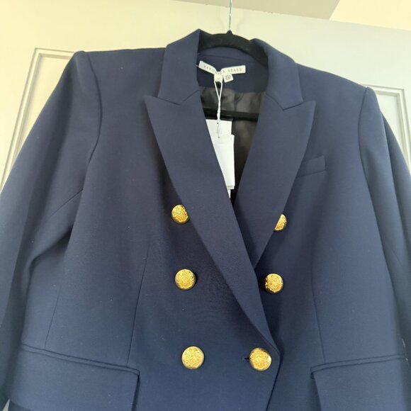 NWT Veronica Beard Miller Dickey Blazer Jacket In Navy Double Breasted Sz 16 - Picture 9 of 10